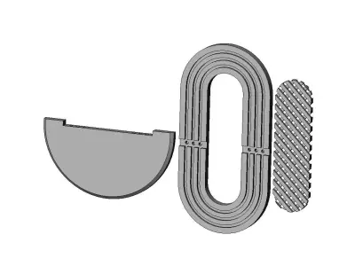 Mesh floating shelf wall decor and mirror frame 3D print model