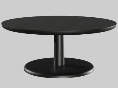 PON Table 1295-BlackLacquered Low-poly 3D model