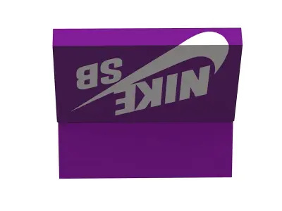 Nike Shoe Box PBR 13 Low-poly 3D model