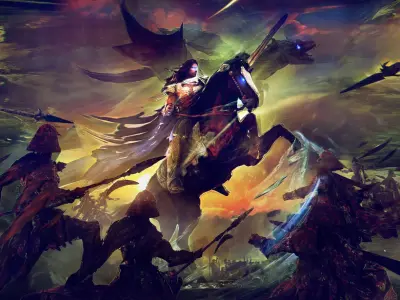 Generals Charge Horse and General 3D model
