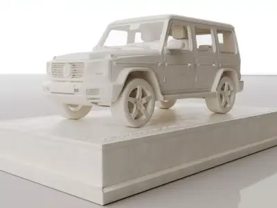 Mercedes-Benz-G500-2019-model-3dprinted model in clay 3D model