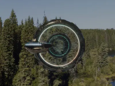 space ship 3d model realistic detailed Free 3D model