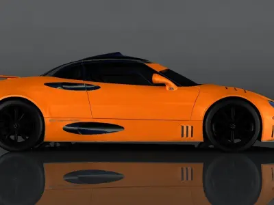 Spyker C8 LM85 Low-poly 3D model
