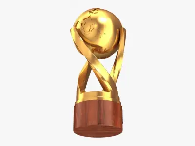 Gold Cup Low-poly 3D model