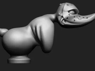 Duck in Jason Mask figurine from the movie Death Proof 2007 3D print model