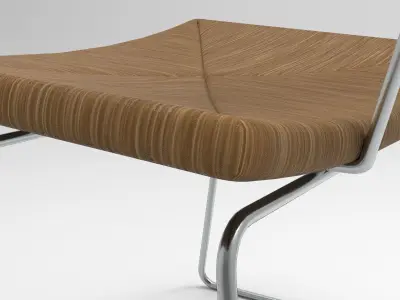 Yarn Chair Low-poly 3D model