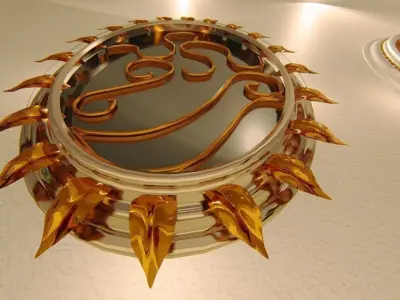 Decorative MIRROR LSdesign 3 peaces 3D model