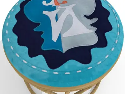 Cane Stool 3d Model 3D model