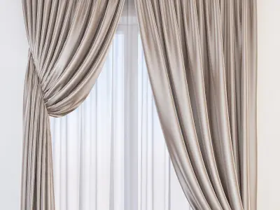Set 61 Curtains 3D model