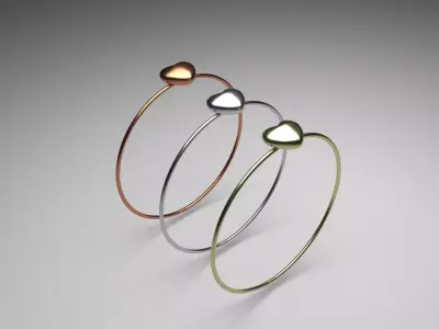 Heart Bracelet 3D print model purchase