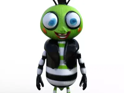 ZippyBug xmas Low-poly 3D model