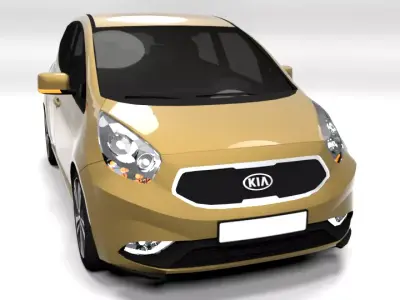 KIA VENGA LOWPOLY Low-poly 3D model