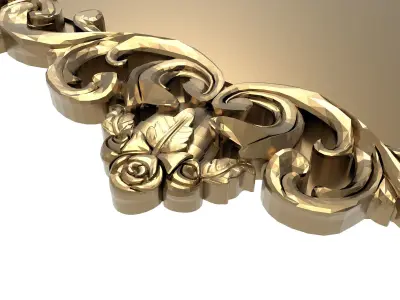 Carved Picture Frame 3D model