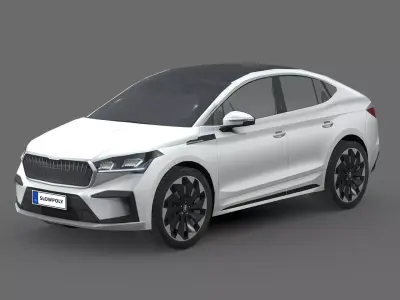 Skoda Enyaq Coupe iV Low-poly 3D model