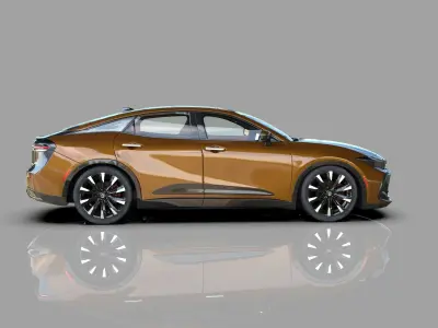 Toyota Crown Cross 2022  HQ interior 3D model