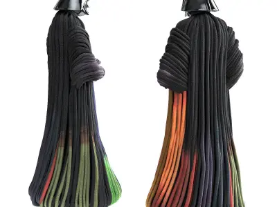 Darth Vader knitted 3D model