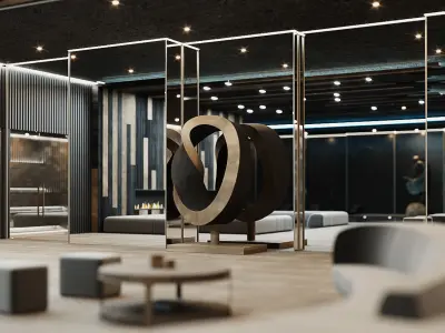 Corona - 3ds Max scene files - Residential Pool Interior 3D model