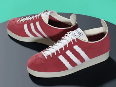 Adidas Gazelle Vintage Shoes 3D model