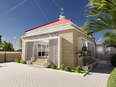 Islamic Architecture Mosque SmallMosque Roomprayer 3D model