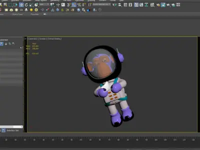 monkey toon yacht chimp club unreal bored mod engine 3D model
