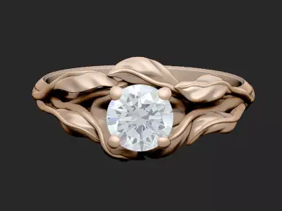 Leaf luxury design queen organic climbing soft woman 3D print model