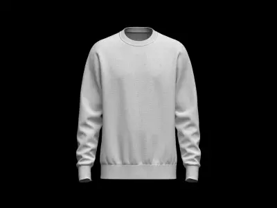 Mens Sweatshirt 3D Model 3D model