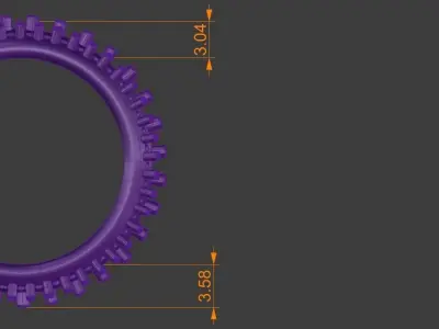 Diamond Eternity Ring Size 7 Gold Silver Platinum Luxury Jewelry 3D print model