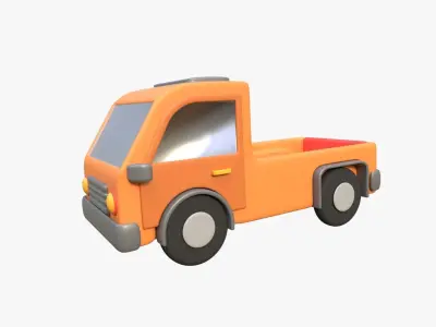 Pickup Van 3D model by slabdsgn