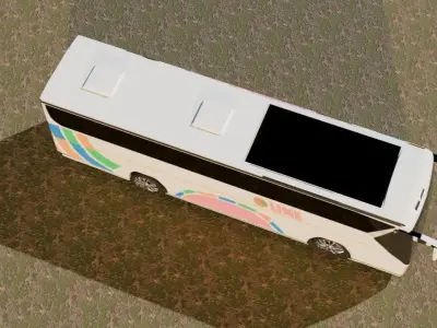 Passenger Bus Low-poly 3D model