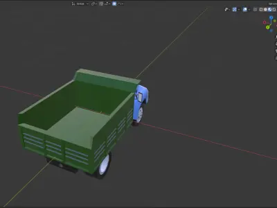 Soviet Truck 130 Low-poly 3D model