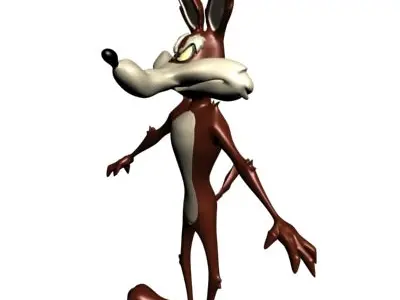 Wile e coyote Low-poly 3D model