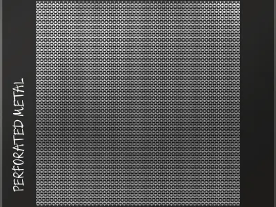 Perforated metal 1-7 3D Model Collection