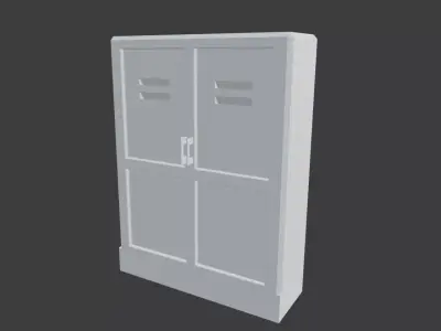Space locker Free low-poly 3D model