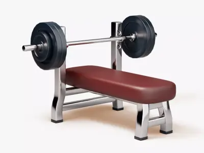 Bench Press 3D model