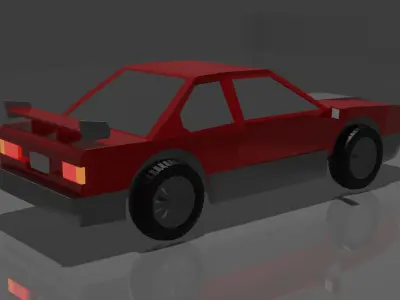 Low Poly Sport Car Low-poly 3D model purchase