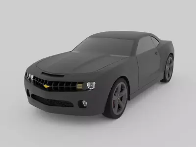 Chevrolete Camaro Low-poly 3D model