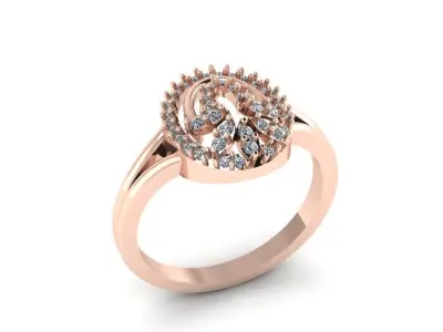 Jewelry Diamond Ring 3D Print Model  3D print model purchase