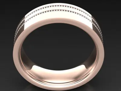 Luxury Men Rings Designs 6MR027 3D print model