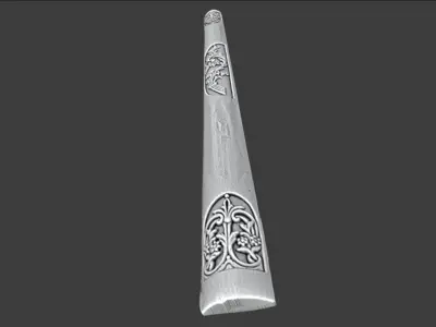 Classic decor ornament carved 02 3D model