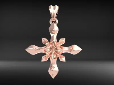 Starburst Pendant 3D print model