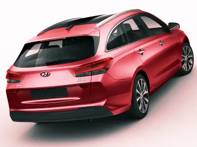 Hyundai i30 Tourer 2017  3D model