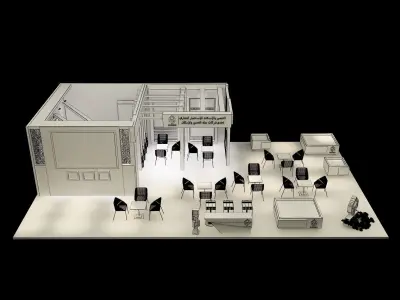 Booth Exhibition Stand a285 3D model