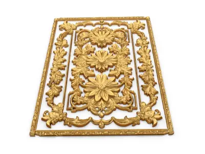 classical door decor 03 3D model