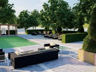 City park-Park-landscape 3D model