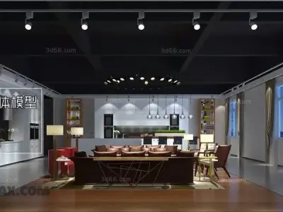 Modern style living room furniture 3D model order