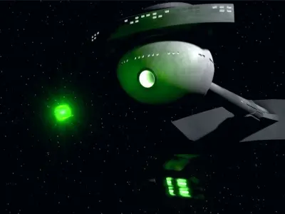 Star Trek The Original Series Klingon D-7 Battle Cruiser Free 3D model