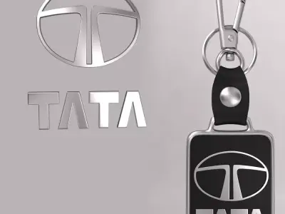 Tata car logo keychain 3d model  3D model