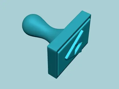 Stamp 103 - Zelda Triforce - Fondant Decoration Maker Toy 3D print model
