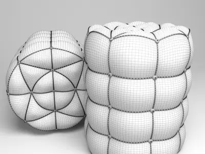 pouf ottoman 3D model