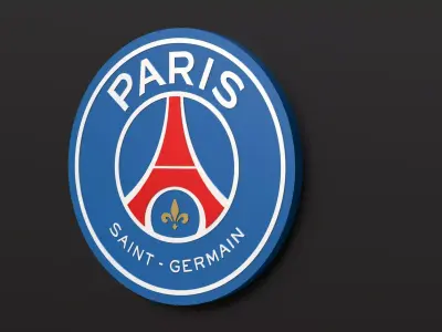 PSG logo badge 01 3D print model